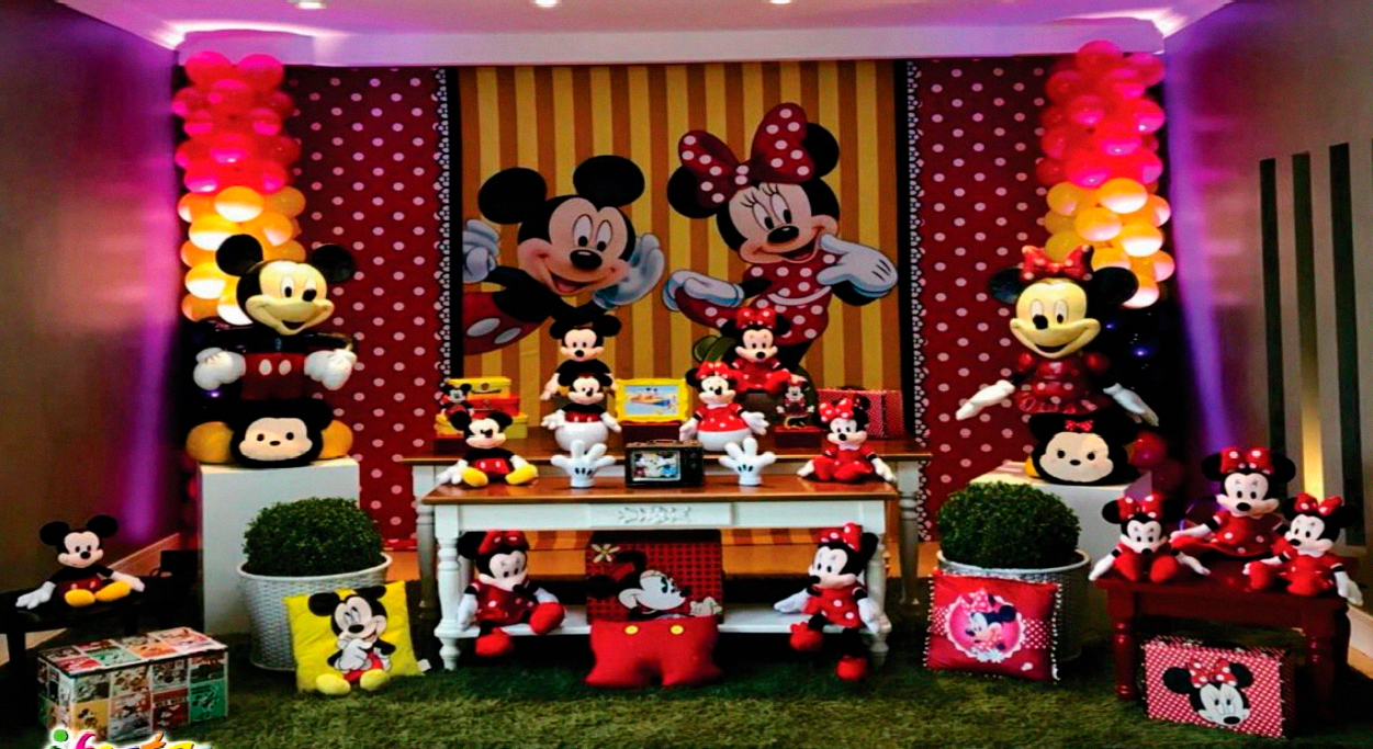 Decoração Minnie e Mickey