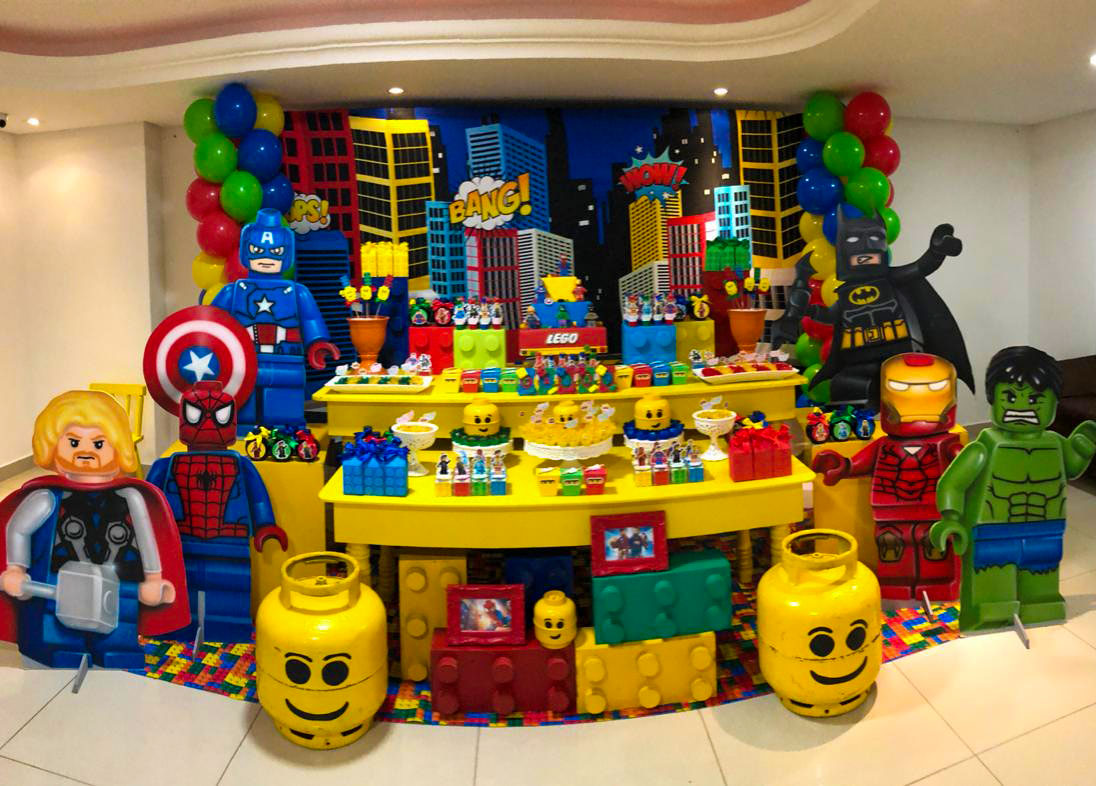 Decoração Lego Heróis